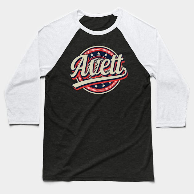 Graphic Aesthetic Avett Proud Name Circle Vintage Art Baseball T-Shirt by ElinvanWijland birds